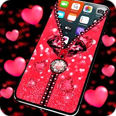 Heart Zipper Screen Lock App Mod Apk [Remove ads][Mod speed]