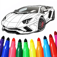 Cars Coloring & Drawing Game Mod Apk [Remove ads][Mod speed]