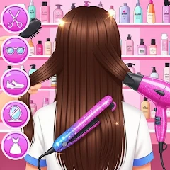School kids Hair styles Makeup Mod Apk 1.0.33 [شراء مجاني][Mod speed]