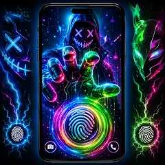 3D Fingerprint Animation Theme
