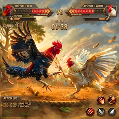 Rooster Fight: Battle Arena