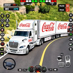 American Truck Driving Trailer