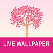 Falling Flowers Red - Live Wallpaper Mod