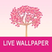 Falling Flowers Red - Live Wallpaper Mod