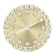 Diamond Gold Clock Widget Mod