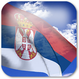 3D Serbia Flag icon
