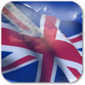 3D UK Flag icon
