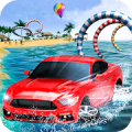 Crazy Water Surfing Car Race Mod
