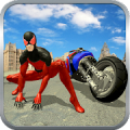 Super Spider Hero Flying Bike City Battle Mod