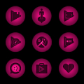 Radial Glow Pink Icons Mod