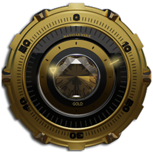 Clock Widget Gold Diamond Mod