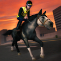 policía 3D caballo carreras Mod