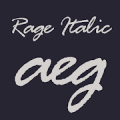 Rage Italic FlipFont Mod