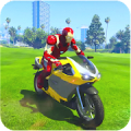 Superheroes Tricky Motorbike Stunt Mod