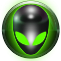poweramp skin alien green icon
