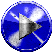 Poweramp skin BLUE GRUNGE icon