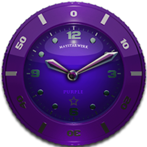 Clock Widget Purple Star Mod