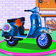 Scooter Repair Mechanic Garage Mod Apk