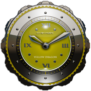 Dragon Clock Widget yellow Mod