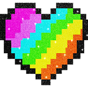 Glitter Pixel Art: Color by Number, Coloring Book icon