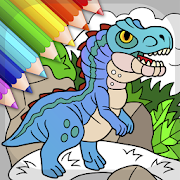 Dibujos para colorear dinosaurios lindos Mod APK