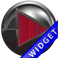 Poweramp Widget Red Wood Metal Mod
