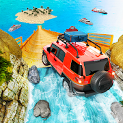Mega Ramp Jeep Stunts - Offroad Beach Racer icon