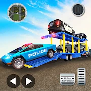 US Police CyberTruck Car Transporter: Cruise Ship Mod Apk [Unlimited money]