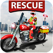 911 Rescue Bike Driver 2017 - Emergency Fast Duty Mod