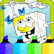 Coloring sponge and Cartoons Mod Apk