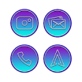 Tango Purple Blue Icons APK