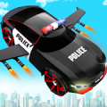 Flying Police SUV Car Transform Robot Game icon