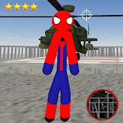 Amazing Spider-StickMan Rope Hero Gangstar Crime Mod