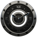Luxus Ebony HQ Clock Widget Mod