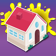 Relaxing House Painting Puzzle Game