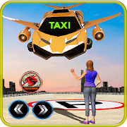 Future Flying Robot Car Taxi Transport Games Mod Apk