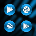 Metallic Blue Icons By Arjun Arora icon