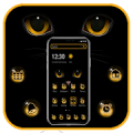 Evil Black Cat Face Emoji Theme Mod