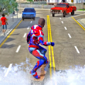 Superhero Robot man Flying SnowStorm Rescue Game Mod