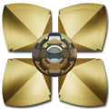 Next Launcher Theme Gold Gear Mod