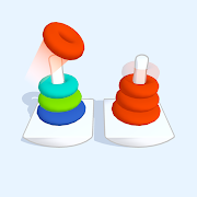 Color Toy Sorting - Hoop Stack
