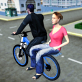 BMX Bicycle Taxi Driving Sim 2018 icon