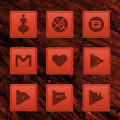 Wooden Icons Red By Arjun Arora Mod