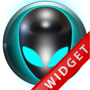 Poweramp Widget Lightblue Alie Mod