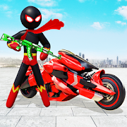 Stickman Moto Bike Hero: Crime City Superhero Game Mod