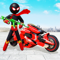 Stickman Moto Bike Hero: Crime City Superhero Game APK