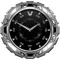 Luxury Metal Clock Widget Mod