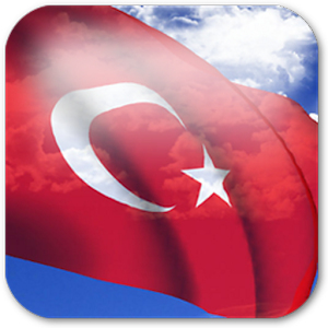 3D Turkey Flag icon
