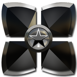 Next Launcher theme Black Star Mod