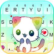 Pastel Kitty Keyboard Background icon